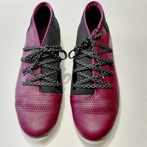 UNDER ARMOUR Mens Veloce Mid Top Wine Red  Chukka Boot Sneakers  - 10.5
